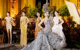 Hoa hậu Lê Hoàng Phương diện váy 20kg lên sân khấu Vietnam Beauty Fashion Fest