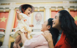 Cưng xỉu khoảnh khắc đáng yêu cháu ngoại Diva Thanh Lam chào đón Quốc khánh 2/9