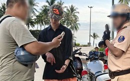 Tạm giữ người đàn ông ngoại quốc say xỉn hành hung CSGT ở Khánh Hòa