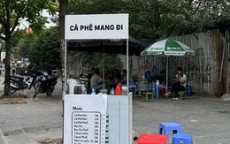 Bán cà phê mang đi, ‘cửa ngõ khởi nghiệp’ liêu xiêu trên vỉa hè