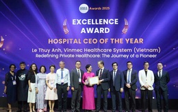 Vinmec tiếp tục được vinh danh tại hội nghị quản lý bệnh viện châu Á 2025