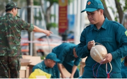 Trận địa pháo hoa ở quảng trường Thuỳ Vân, TP.HCM đã sẵn sàng