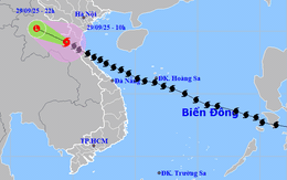 Tin bão mới nhất: Bão số 10 giảm cấp, đứng yên trên đất liền biên giới Nghệ An - Trung Lào, khả năng suy yếu vào tối nay