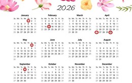 Tết Dương lịch, Tết Nguyên đán 2026 được nghỉ mấy ngày?
