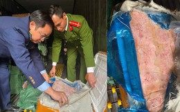 Phát hiện 10 tấn xúc xích, nầm lợn không rõ nguồn gốc tại kho đông lạnh ở Hà Nội