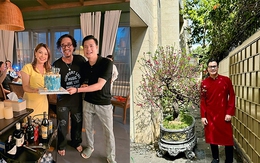 Thanh Thảo về Việt Nam dự tiệc ở biệt thự 400m2 của Quang Dũng