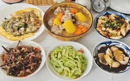 Hãy xem thực đơn bữa cơm tối cuối tuần của gia đình tôi có gì mà ai ăn cũng khen nức nở!
