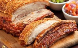 Mẹo làm thịt ba chỉ quay bằng nồi chiên không dầu: Da giòn nổ xốp, thịt mềm mọng