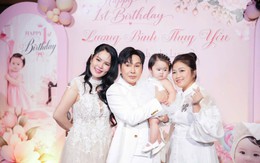 Con gái tròn 1 tuổi đáng yêu của NSƯT Vũ Luân và Hoa hậu Phương Lê