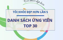 Chính thức lộ diện TOP30 ứng viên xuất sắc nhất Cuộc thi Tôi khoẻ đẹp hơn