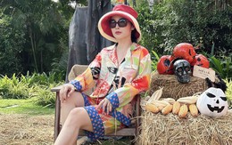Hoa hậu Đền Hùng Giáng My trang hoàng Lễ Halloween, biến hóa với vẻ đẹp ma mị 