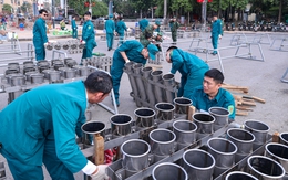 Toàn cảnh trận địa pháo hoa ở Hà Nội chào mừng năm mới Bính Ngọ 2026