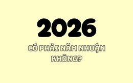 Năm 2026 có phải là năm nhuận Dương lịch không?