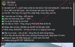 Công an Hà Nội cảnh báo nóng về “suất ngoại giao”, “suất nội bộ” nhà ở xã hội rao bán trên mạng