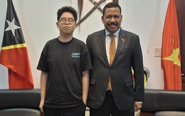 Nam sinh lớp 9 của Việt Nam được Tổng thống Timor-Leste mời thăm và diễn thuyết