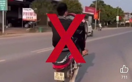 'Bốc đầu' xe máy trên đường phố, nam thiếu niên ở Thái Nguyên có thể bị xử lý hình sự