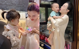 Phương Oanh khéo tay dạy con làm bánh, thái độ cặp song sinh gây cười