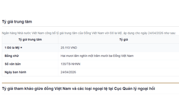Giá USD hôm nay 24/4: USD bật tăng diện rộng, ngân hàng nâng giá EUR, bảng Anh quay đầu giảm