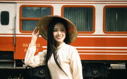 Hoa hậu Hà Trúc Linh gây chú ý ngày 30/4