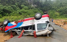 Cao Bằng: Mưa lũ diện rộng, nhiều tuyến đường sạt lở và xe ô tô bị cuốn trôi