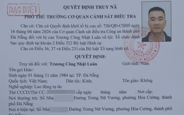 Công an Đà Nẵng thông báo truy nã loại “đặc biệt” đối tượng Trương Công Nhật Luân