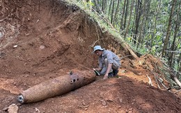 Phát hiện bom khi mở đường khai thác tràm