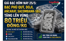 Giá bạc hôm nay 25/5: Bạc Phú Quý, Doji, Ancarat, Sacombank-SBJ tăng bao nhiêu?