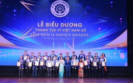 97 đơn vị được vinh danh Thành tựu tác động vì Việt Nam số năm 2026