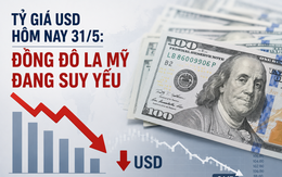Tỷ giá USD hôm nay 31/5: Đồng Đô la Mỹ đang suy yếu