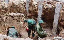 Phát hiện nhiều hài cốt liệt sĩ tại công trường thi công bệnh viện