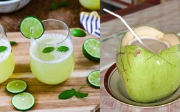 Trời nóng, uống nước chanh hay nước dừa tốt hơn?