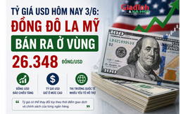 Tỷ giá USD hôm nay 3/6: Đồng Đô la Mỹ bán ra ở vùng 26.348 đồng/USD
