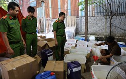 Ninh Bình: Khởi tố hai đối tượng cầm đầu đường dây sản xuất sữa tắm, dầu gội giả