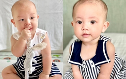 Cặp song sinh nhà Hồ Ngọc Hà lúc 7 tháng tuổi đáng yêu như thế nào?