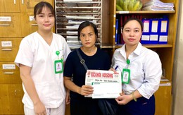 Hai nạn nhân tai nạn giao thông nhận hơn 34,8 triệu đồng từ bạn đọc Báo Sức khỏe và Đời sống
