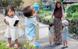 Cặp song sinh nhà Phương Oanh khiến mẹ phải đóng vai phản diện 