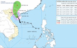 Thông tin mới nhất về bão số 1: Cách Móng Cái 210km, Đông Bắc Bộ và Thanh Hóa mưa rất lớn
