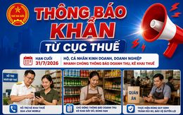 Thông báo khẩn từ Cục Thuế: Hộ kinh doanh, cá nhân kinh doanh, doanh nghiệp nhanh chóng thông báo doanh thu, kê khai thuế