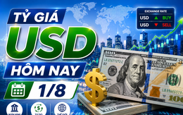 Tỷ giá USD hôm nay 1/8: Đồng Đô la Mỹ suy yếu so với đồng yên Nhật