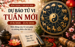 Dự báo tử vi tuần mới Rằm tháng 7 âm lịch cho các con giáp Tý, Sửu, Dần, Mão, Thìn, Ngọ, Thìn, Mùi, Thân, Tuất