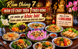 Rằm tháng 7, mâm cỗ chay trên  1 triệu đồng có món gì khác biệt khiến nhiều gia đình lựa chọn?
