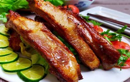 Quy tắc 3-2-1 giúp sườn nướng mềm mọng, róc xương, không bị khô