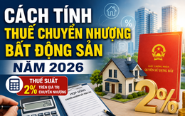 Thuế chuyển nhượng bất động sản năm 2026 được tính như thế nào theo quy định mới nhất?