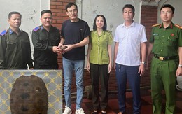 Người dân giao nộp rùa núi vàng quý hiếm