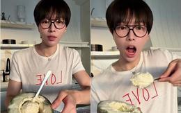 Ca sĩ Đức Phúc bắt trend, làm kem siêu tốc cực đơn giản, chỉ với một quả dưa