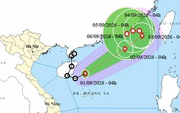 Bão số 5 Saudel hình thành trên Biển Đông