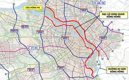 Hà Nội: Quy hoạch trục đại lộ cảnh quan 10 làn hai bên sông Hồng, xây thêm 5 cây cầu kết nối