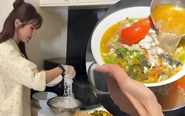 Học Diệp Lâm Anh cách nấu bún ốc chuẩn vị Hà Nội