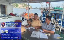 Phát hiện 2 tàu cá khai thác thủy sản trái phép trên Vịnh Hạ Long