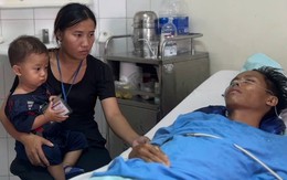MS 1119: Xót xa cảnh chồng nằm viện chờ phẫu thuật, vợ phải ôm con nhỏ theo, cầu cứu sự trợ giúp